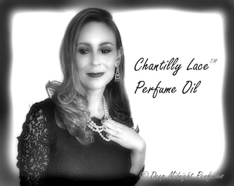 CHANTILLY LACE™ Perfume Oil - Vanilla, Eastern Sandalwood, Honeysuckle, Sweet Musk, Soft Florals - Fantasy Perfume - Retro Girls Set™