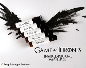 Game of Thrones inspired Perfume Sampler Set - perfume samples