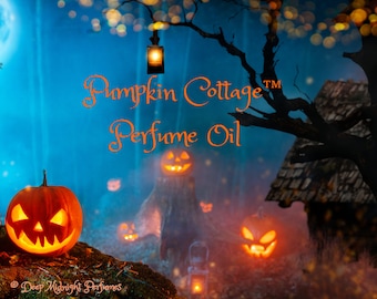 PUMPKIN COTTAGE™ Perfume Oil - Pumpkin, Black Coffee, Clove, Cardamom, Lavender, Firewood, Cream, Wood - Halloween Perfume - Pumpkin Perfume