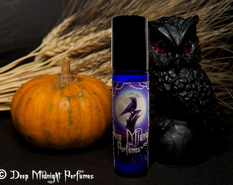SAMHAIN NIGHT Perfume Oil - Frankincense, Amber, Apples, Red Wine - Gothic Perfume
