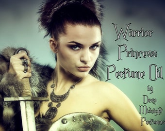 WARRIOR PRINCESS Perfume Oil - Jasmine, Lily of the Valley, Musk, Bamboo, Cedar - fantasy perfume