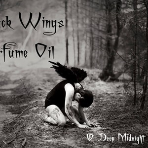 SCHWARZE WINGS™ Parfümöl: Supernatural inspiriert Parfüm - schwarzes Leder, verzagten Rosen, dunklen Patchouli, Guggal Weihrauch, dunkles Holz, Moschus