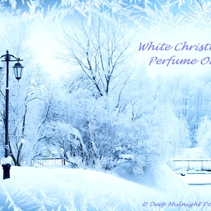 WHITE CHRISTMAS Parfum Huile - Sapin, Balsam, Cèdre, Orange Peel, Clou de girofle, groseilles, cristaux de sucre, Neige - Parfum Chrismas - Parfum de vacances