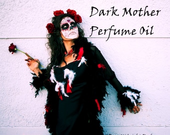 DARK MOTHER Perfume Oil - Tobacco, Rum, Vanilla, Musk, Milk - Gothic Perfume Oil - Day of the Dead