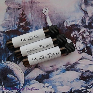 MERMARMS Perfume Sampler Set - handwerkliche Parfümproben - Deep Midnight Perfumes