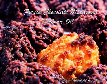 Parfumolie Franse chocolade bitterkoekjes - romige chocolade, geroosterde kokosnoot, vanille, gastronomisch parfum