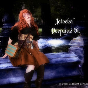 JETESKA™ Perfume Oil - Jasmine, Dragon&#39;s Blood, Orchids, Tuberose, Vanilla, Frangipani, Amber, Musk - Fantasy Perfume - Artisan Perfume