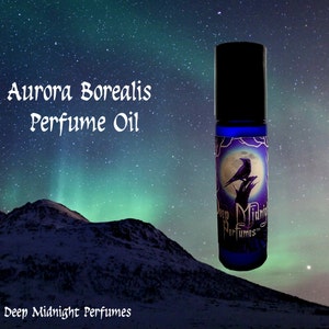 AURORA BOREALIS™ Perfume Oil Vanilla Bean, Winterberry, Musk, Mint, Sugar, Pine Winter Fragrance Christmas Perfume image 1