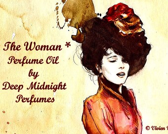 THE WOMAN Perfume Oil: Sherlock Holmes inspired, Mallow blossom, jasmine, honeysuckle, Egyptian musk, opium accord