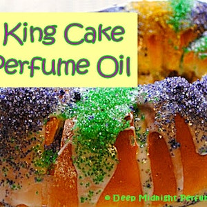 KING CAKE Perfume Oil Yeasty bread, cinnamon sugar, vanilla, cream cheese frosting, strawberrries Mardi Gras Perfume image 3