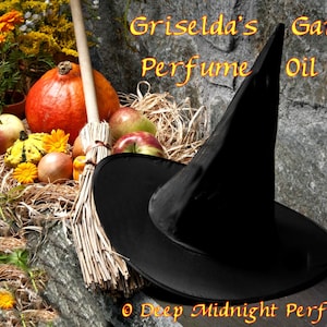 Griselda’s Garden Perfume Oil: autumn flowers, black currants, ripe peaches, oak, amyris, firewood, soil, Halloween Perfume, Fall Fragrance