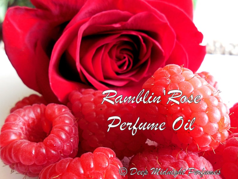 Ramblin' Rose™ Perfume Oil: Sweet, red raspberries, red roses, sandalwood, jasmine, spice, Berry Perfume image 1