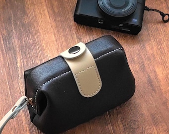 Leather Camera Pouch | Soft Protective Travel Bag | Vintage Camera Sleeve