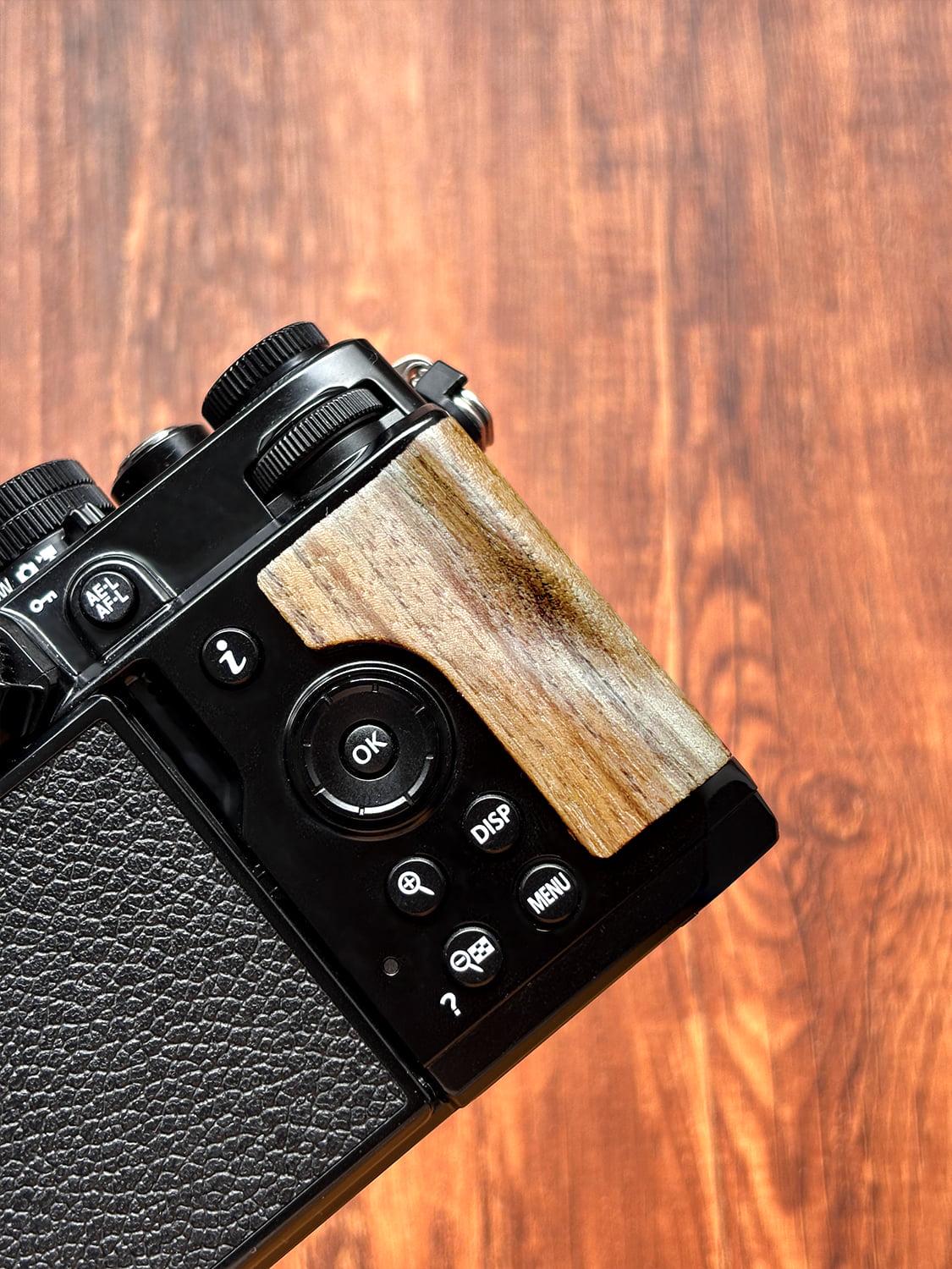 Nikon Zf Wooden Thumb Grip: Rosewood, Walnut, Ebony Camera
