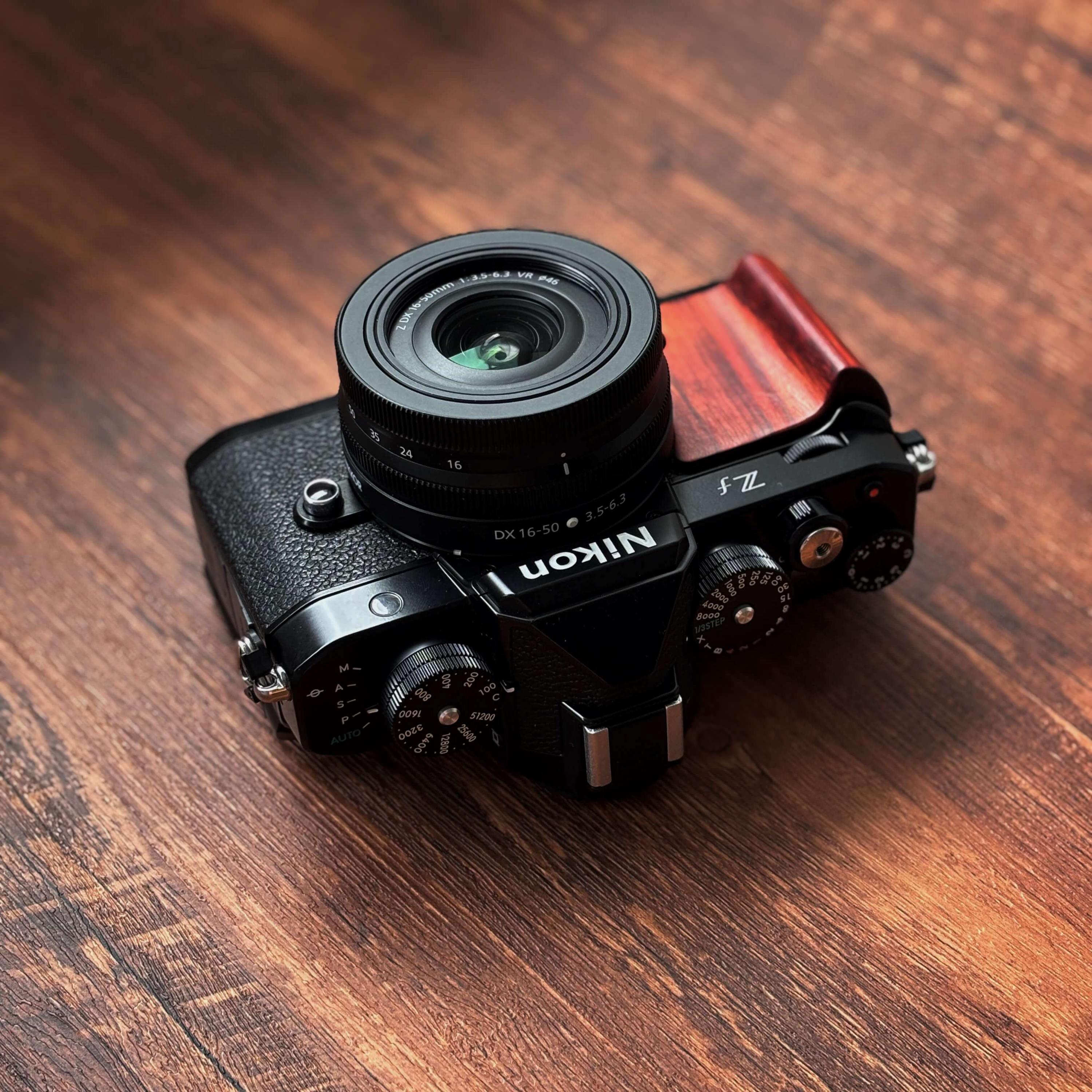 Nikon Zf Wooden Front Grip, With 3M Adhesive, Oak Handcrafted
