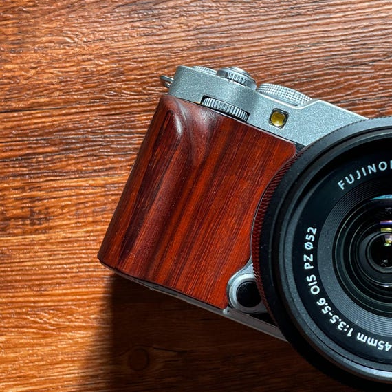 Fujifilm X-M5 Handcrafted Wooden Camera Grip, Solid Walnut Hand