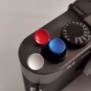 Colorful Metal Camera Shutter Button: Fujifilm/Leica/Nikon, Soft Release Button, Photography lover gifts, Simple style