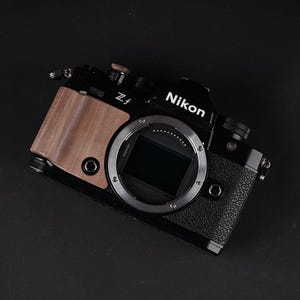 Nikon Zf Wooden Front Grip, Thumb Rest with 3M Adhesive, Oak Handcrafted Camera Accessory