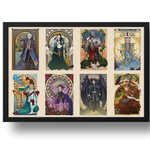 Rôle critique Vox Machina - Impression 20 x 30 cm - Donjons et dragons RPG Art nouveau