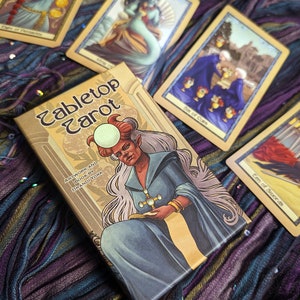 Tabletop Tarot - A Tabletop and Art Nouveau Inspired Tarot Deck with Guidebook