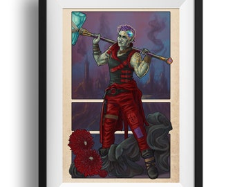 Critical Role - Stone Cold Punk - Print - Ashton Dungeons and Dragons