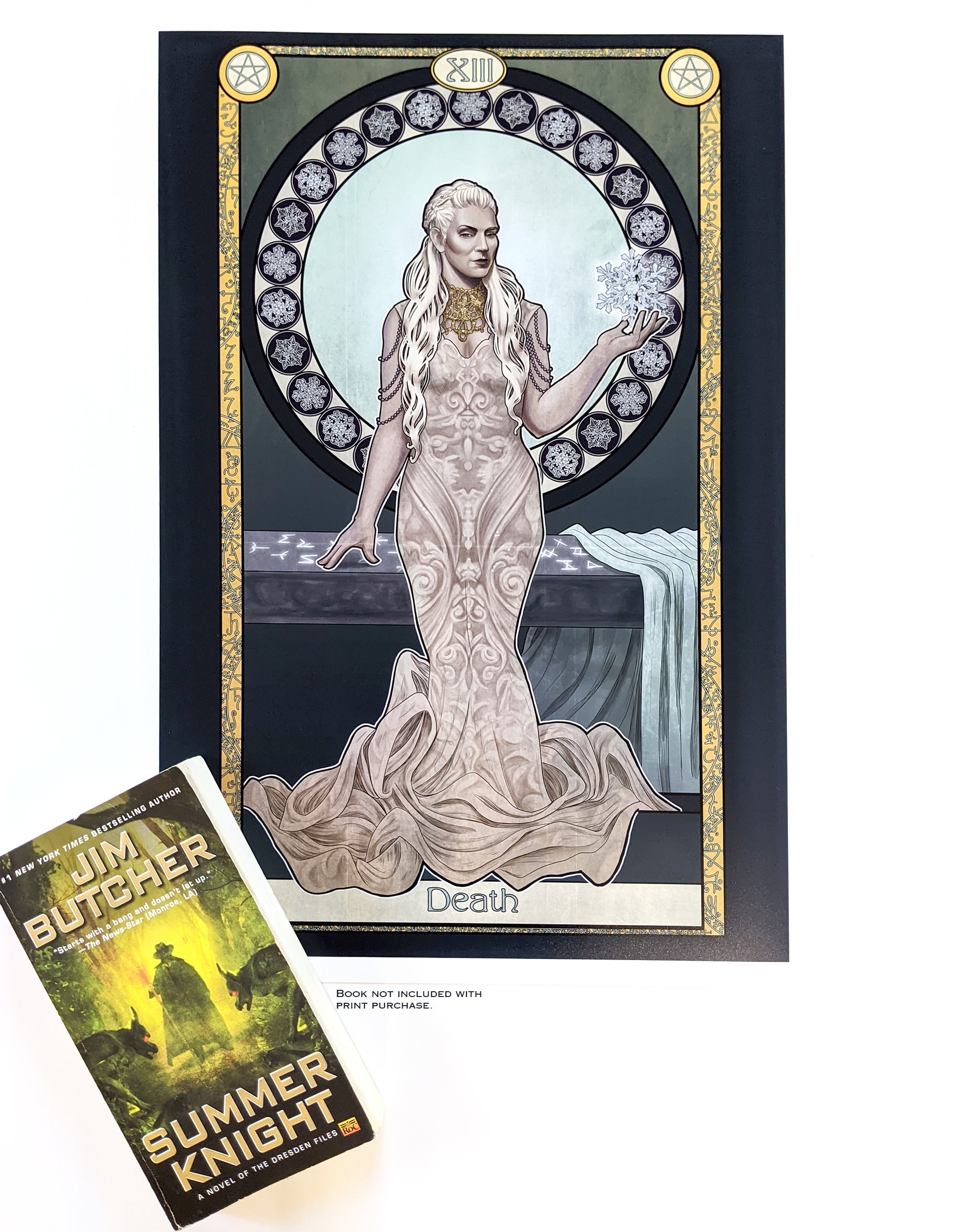 The Dresden Files - the Death Card Featuring Mab - Print - Harry