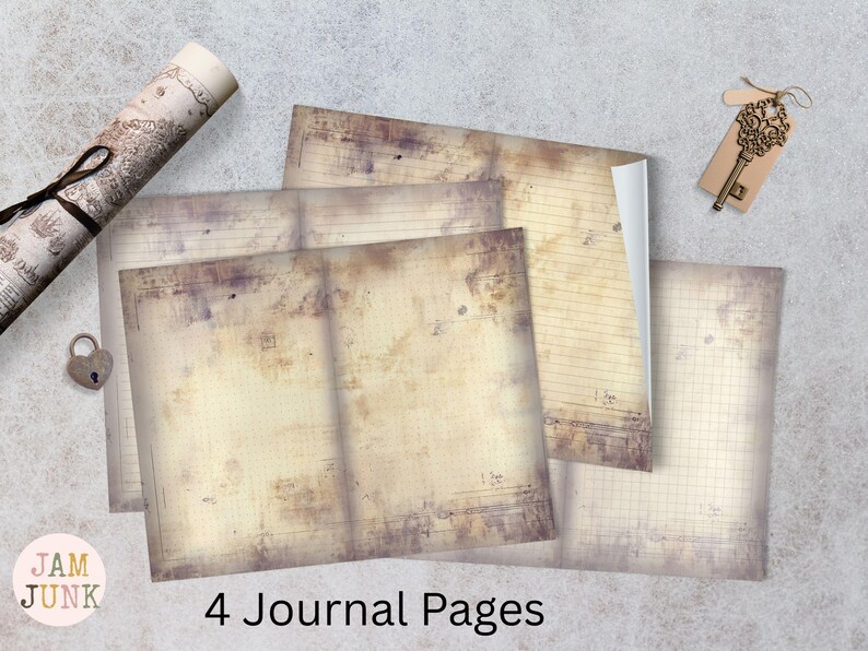 Palm Reading Fortune Teller Junk Journal Pages, 30 Page PDF for Digital ...