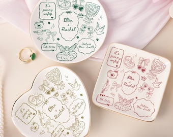 Portafedi personalizzato, Portagioie per la futura sposa, Regalo per la futura sposa, Regalo per la futura signora, Ricordo per i novelli sposi, Anniversario