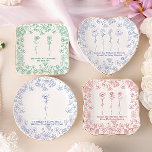 Ringschale Schwestern sind verschiedene Blumen aus dem gleichen Garten, Freundschaft Schmuckschale, Ringschale für BFF, Ringschale für Schwestern, Schmuckschale