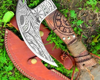 Viking Pizza Cutter Axe, The Original custom hand forged pizza Axe, Personalized gift for him Anniversary Gift for Her, Custom gift for men