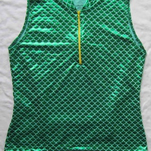 Women&#39;s Sassy cycling jersey in shimmer fish scale pattern - Small thru XL available