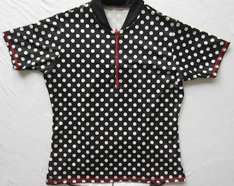 Polka Dots! Sassy bike jersey Women's Short sleeve and Sleeveless- XS thru Plus size 2X