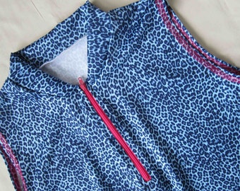 Women's Bike Jersey Blue leopard Multiple silhouettes and sizes available See item details