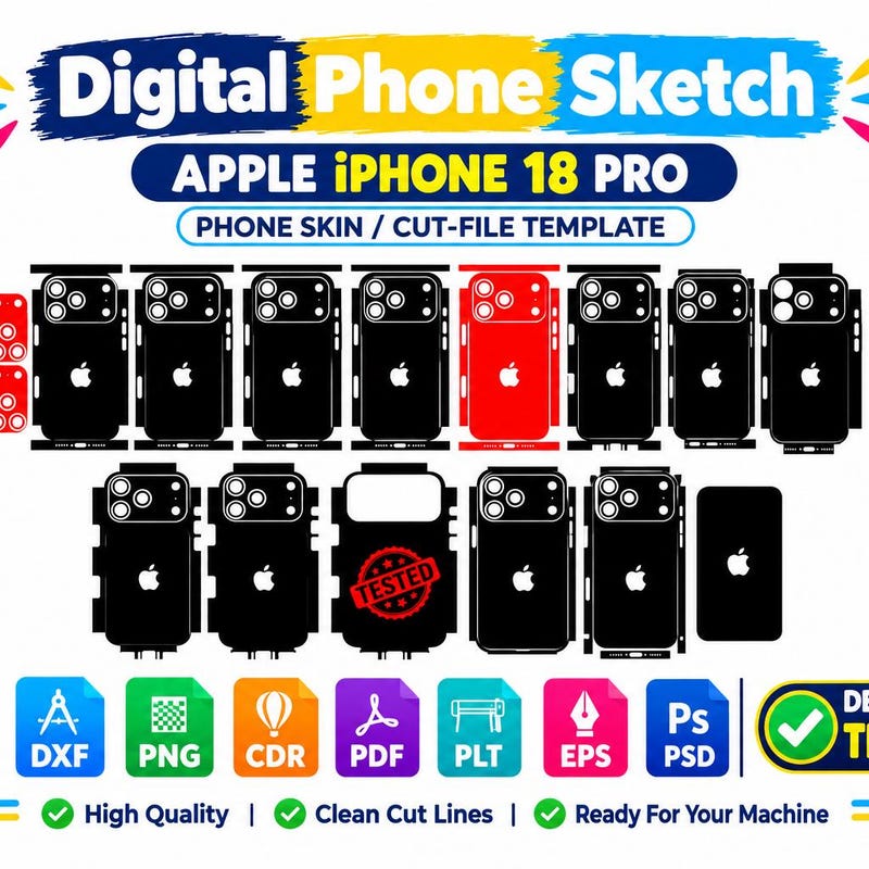 iPhone 18 Template - Etsy