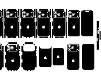 iPhone 17 Pro Case Template With Sim & eSim SVG DXF PNG Cut Files