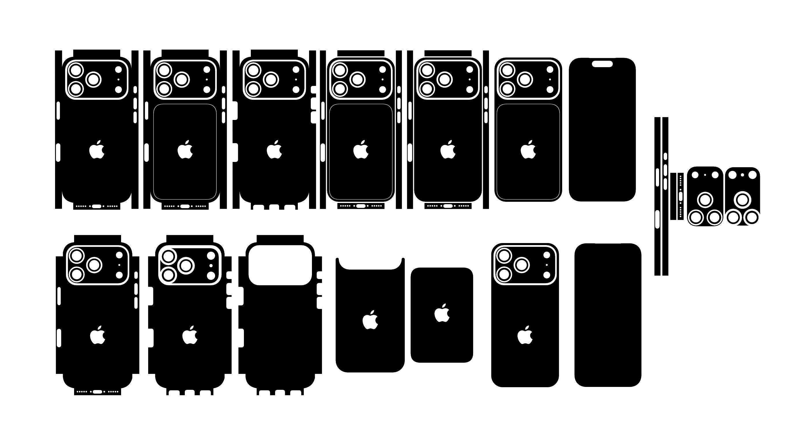 IPhone 17 Pro Case Template With Sim & Esim SVG DXF PNG Cut Files - Etsy