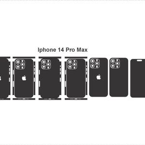 Pliki wektorowe ze skórką iPhone'a 14 Pro Max: personalizowana naklejka na telefon (do pobrania cyfrowego)