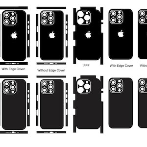 iPhone 16 Pro Skin Vector Files: Customizable Phone Decal (Digital Download)