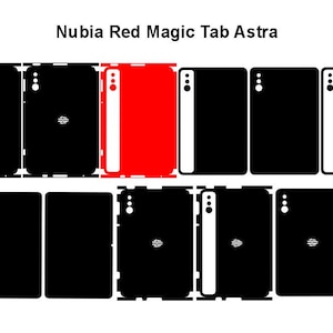 Nubia RedMagic Astra & Nova Skin Vector Template Cut Files Svg Dxf Eps