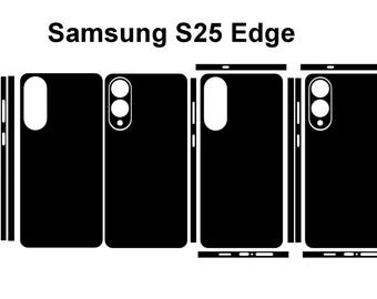 Samsung Galaxy S25 Edge Skin Vector Cut Files Svg Dxf Digital Download