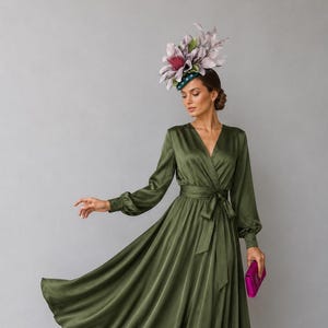 olive green mob dress Mother of the Bride Matchy Match Twins / Siblings