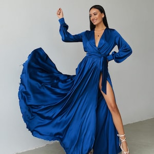 Womens Sapphire Blue Gown - Etsy