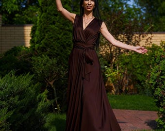 long flowy cocktail dresses PRETTYGARDEN Women's Summer Flowy Maxi Dress Casual Sleeveless Spaghet main image 1