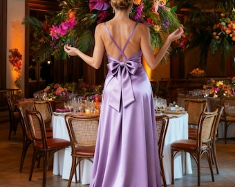 Bridesmaid Tulle Dresses in Dark Purple and Lilac Shade - Etsy