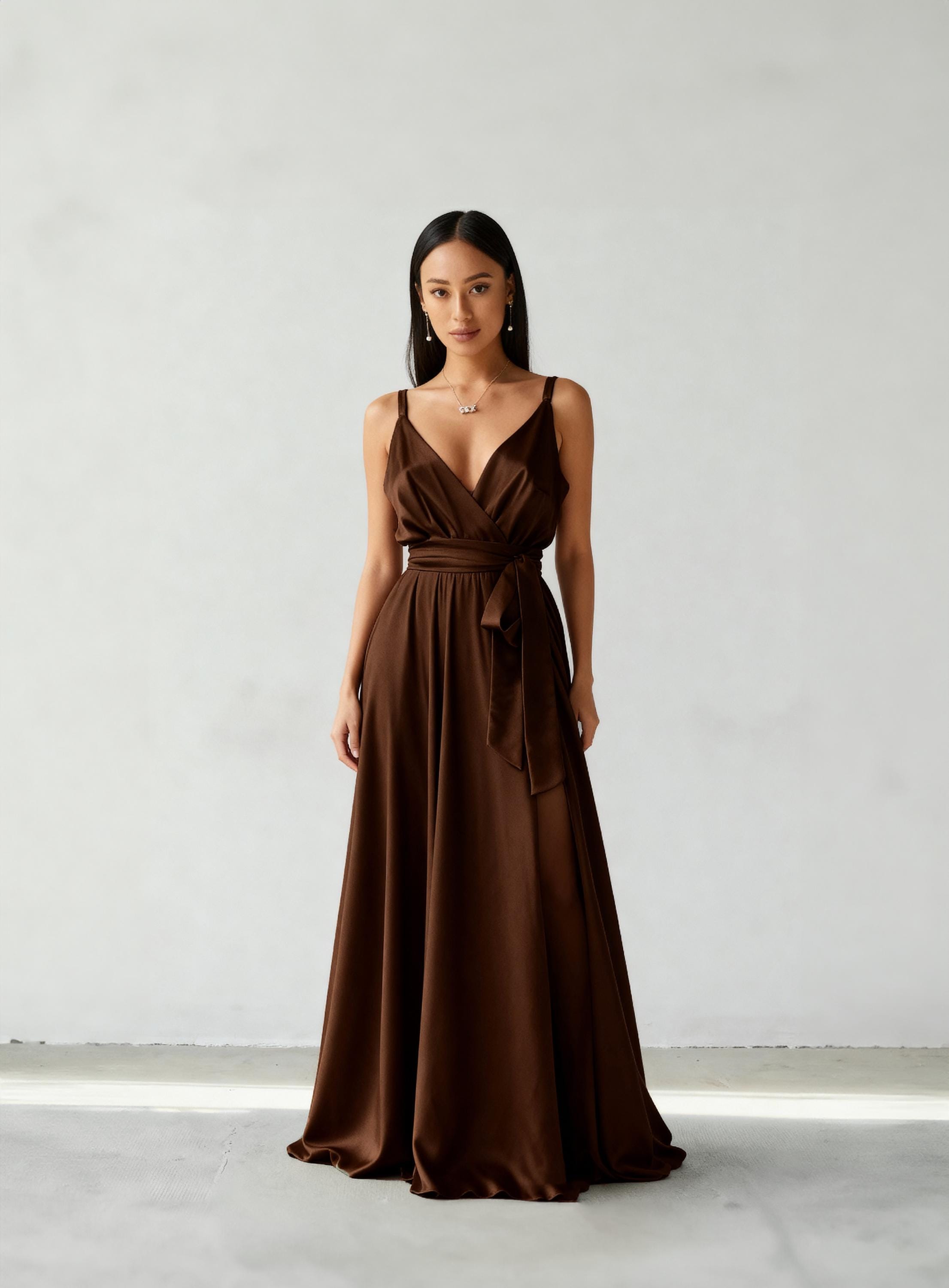 Espresso Brown Bridesmaid Dress - Etsy