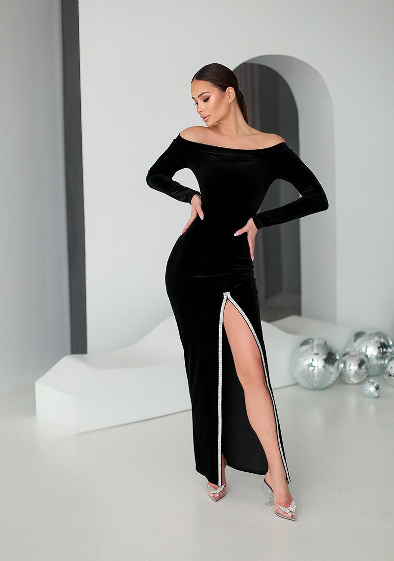 white christmas dresses Cocoa Long Sleeve Maxi Dress main image 1