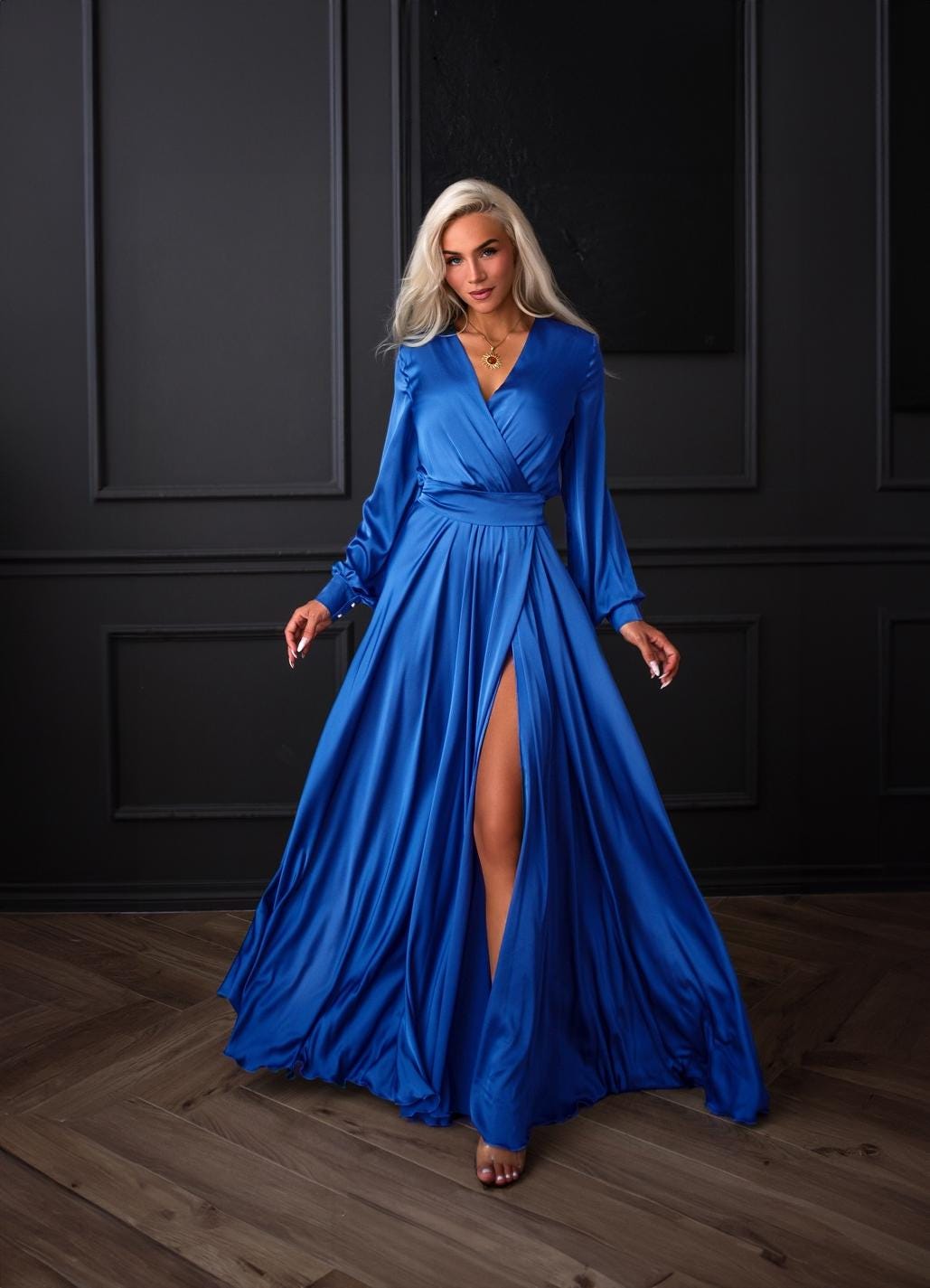 Cornflower Blue Mother of the Bride Dress - Etsy