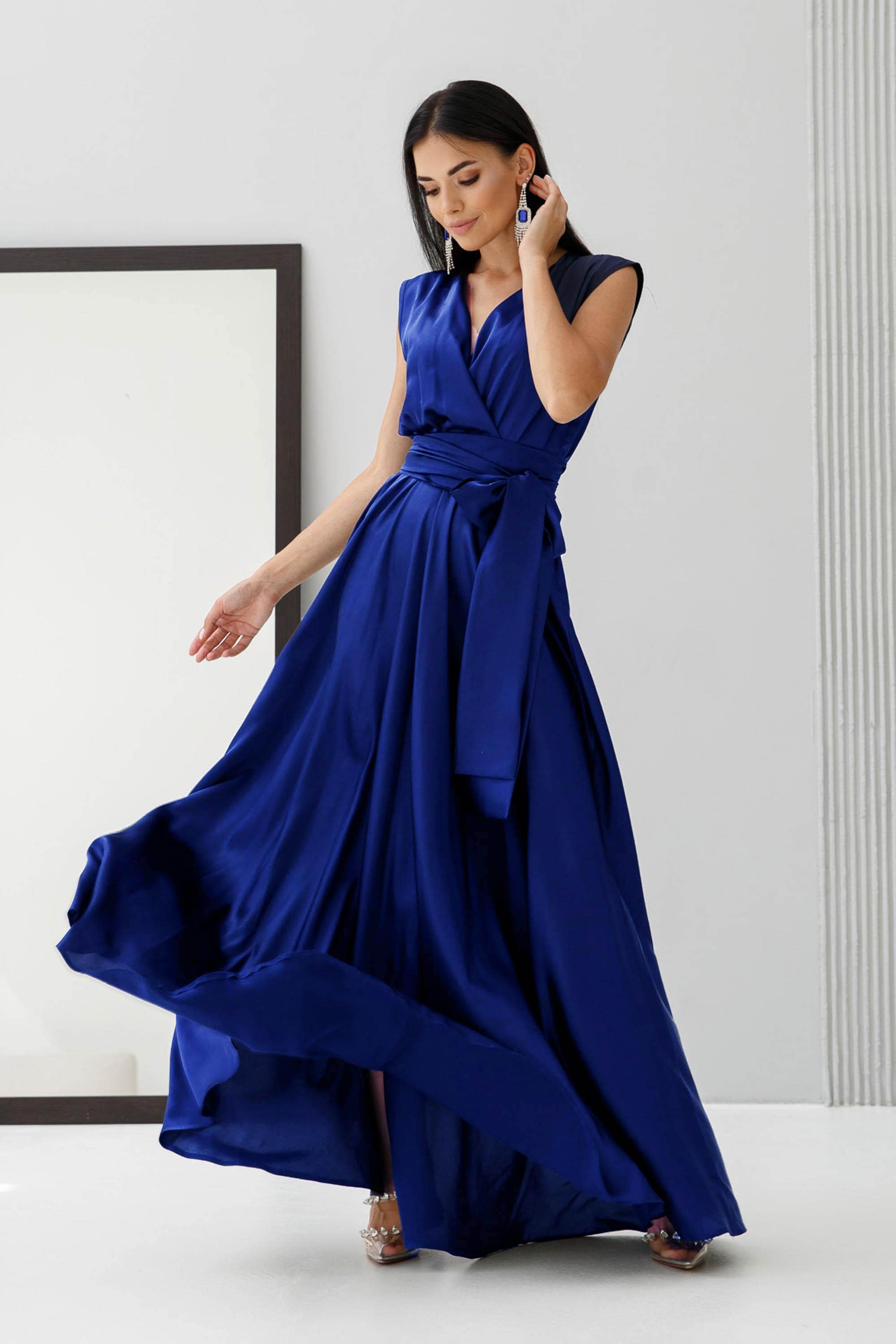 blue wiggle dress Pale Blue Glitter Tulle Spaghetti Strap Prom Dresses For Teens, CP0813 –  clover sew main image 1