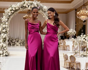 pink satin cowl lace up bodycon dress Fuchsia Silk Slip Dress, Neck, Lace-up Back (custom Fit) and a loose maxi Size:us 26w Bodycon midi dress Style-Color-Dim:AP1D106941_AD205_M Ann Taylor LOFT polka