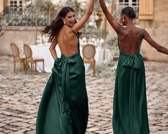 green emerald velvet dress Cecilia Cowl Neck Drape Back Maxi Dress Emerald Selfie Leslie